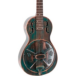 Recording King RM-993 Metal Body Parlor ... Recording King RM-993 Metal Body Parlor Resonator Guitar Distressed Vintage Green