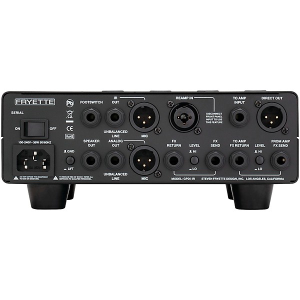 Open Box Fryette Valvulator GP/DI IR 1W Tube Direct Recording Tube Amplifier Head Level 1 White