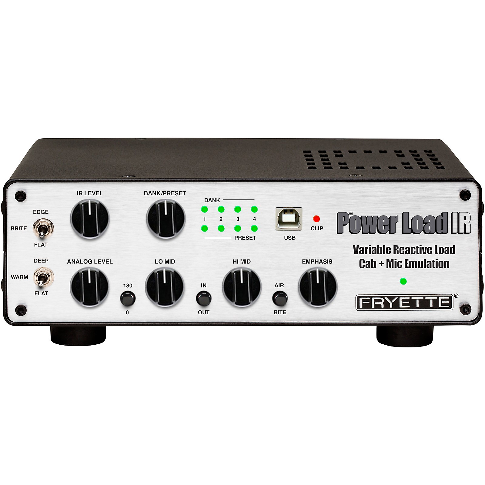 Fryette Power Load IR Reactive Load with Speaker Cabinet Simulation Black  and Silver | Guitar Center