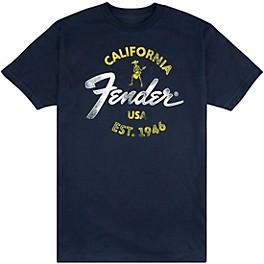 Fender Baja Blue T-Shirt X Large Blue Fender Baja Blue T-Shirt Small Blue