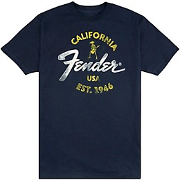 Fender Baja Blue T-Shirt Medium Blue