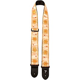 Perri's 2" Jaquard Guitar Strap - Gold Suns Golden Suns 39 to 58 in.