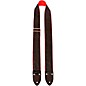 Perri's 2" Leather & Seatbelt Guitar Strap - Black/Red Black and Red 39 to 58 in. thumbnail