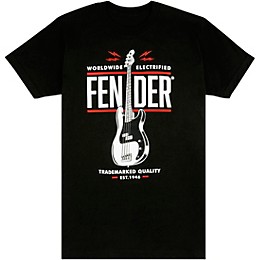 Fender P Bass T-Shirt Medium Black