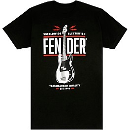 Fender P Bass T-Shirt Large Black Fender P Bass T-Shirt Medium Black