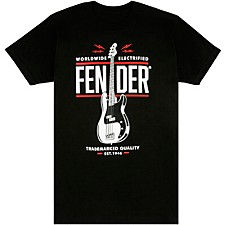 Fender P Bass T-Shirt XX Large Black | Guitar Center