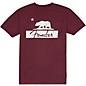 Fender Burgundy Bear Unisex T-Shirt Medium Burgundy thumbnail