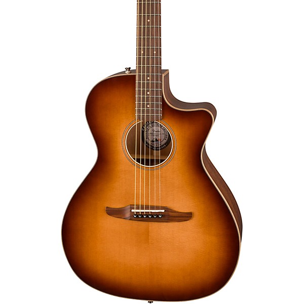 Fender California Newporter Classic Acoustic-Electric Guitar Aged Cognac Burst
