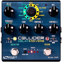 Open Box Source Audio Sa263 Collider Stereo Delay Reverb Effects Pedal Level 1