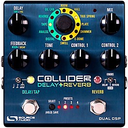 Source Audio Sa263 Collider Stereo Delay Reverb Effects Pedal