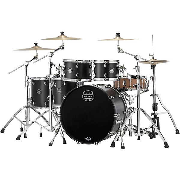 Mapex Saturn Studioease 5-Piece Shell Pack With 22" Bass Drum Satin Black