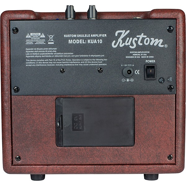 Kustom KUA10 10W 1x6 Ukulele Combo Amplifier With Pickup and Amp Strap