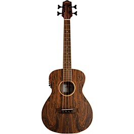 Open Box Lanikai Figured Bocote Bass Ukulele Electric with Fishman Classica II Pickup and Tuner Level 1 Natural