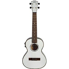 Lanikai Julia Michaels Signature Tenor Acoustic-Electric Ukulele White