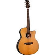 Mitchell T413ce Solid Torrefied Spruce Top Auditorium Acoustic-Electric Cutaway Guitar for sale