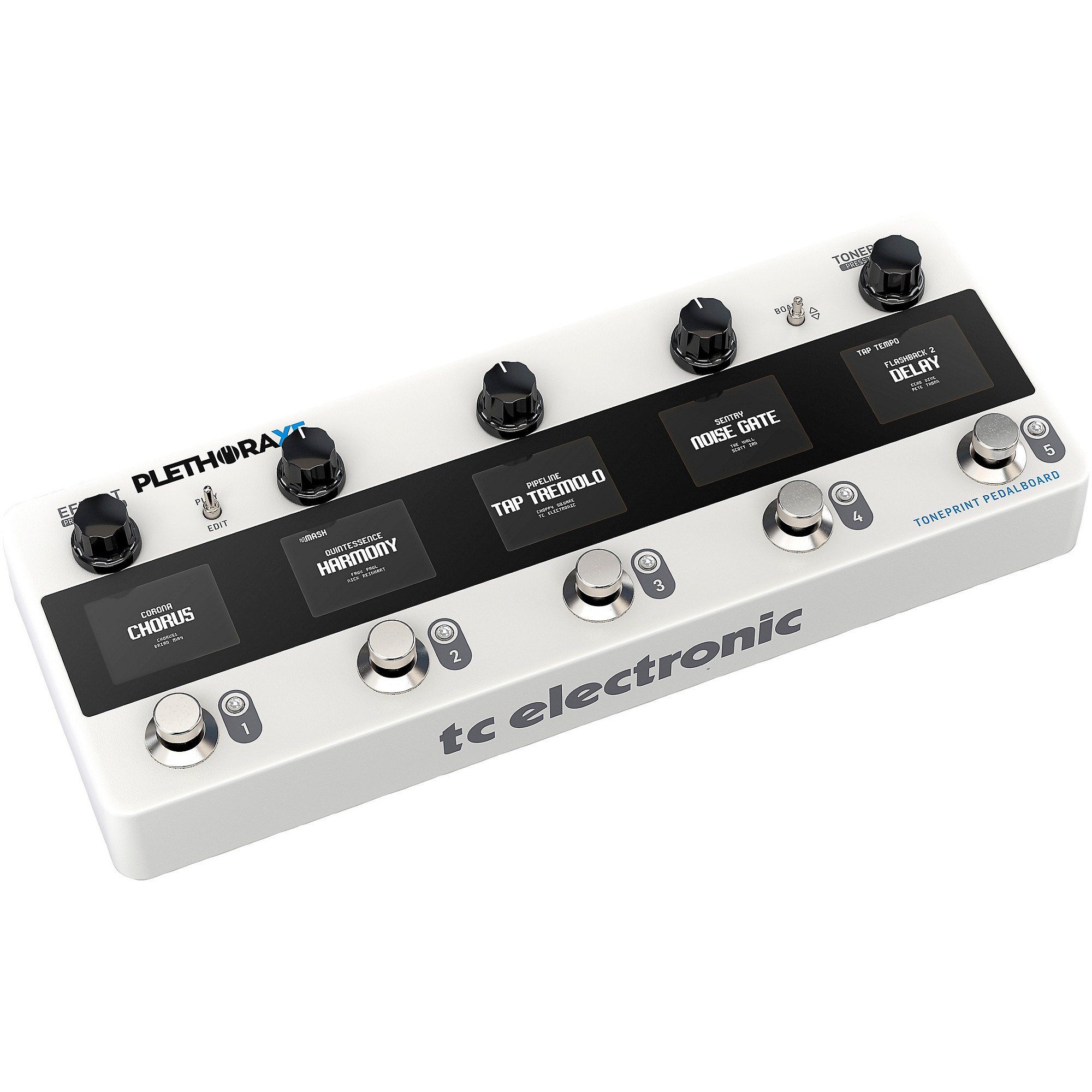 Open Box TC Electronic Plethora X5 Multi-Effects Pedal White