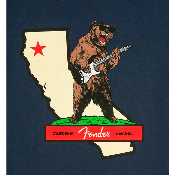 Fender Rocks Cali T-Shirt XXX Large Navy