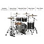 Mapex Saturn Fusion 4-Piece Shell Pack With 20" Bass Drum Satin Black