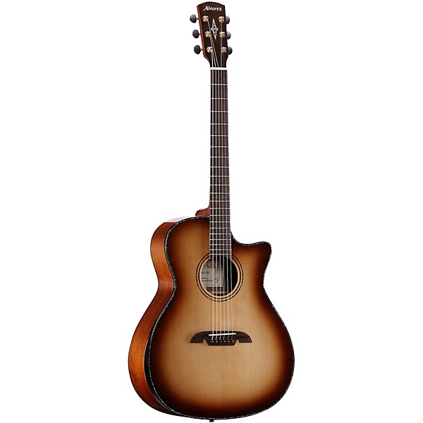 Clearance Alvarez MGA70WCEAR Masterworks Grand Auditorium Acoustic-Electric Guitar Shadow Burst