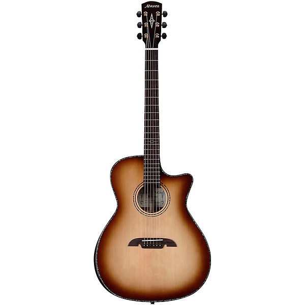 Clearance Alvarez MGA70WCEAR Masterworks Grand Auditorium Acoustic-Electric Guitar Shadow Burst
