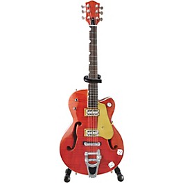 Hal Leonard Brian Setzer Nashville Orange Dice Hollow Body Model Miniature Guitar Replica