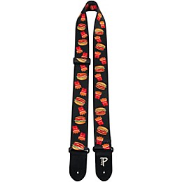 Perri's 2" Kids Polyester Guitar Strap Burger and Fries 34 to 51 in.