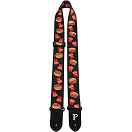 Perri's 2" Kids Polyester Guitar Strap Burger and Fries 34 to 51 in.