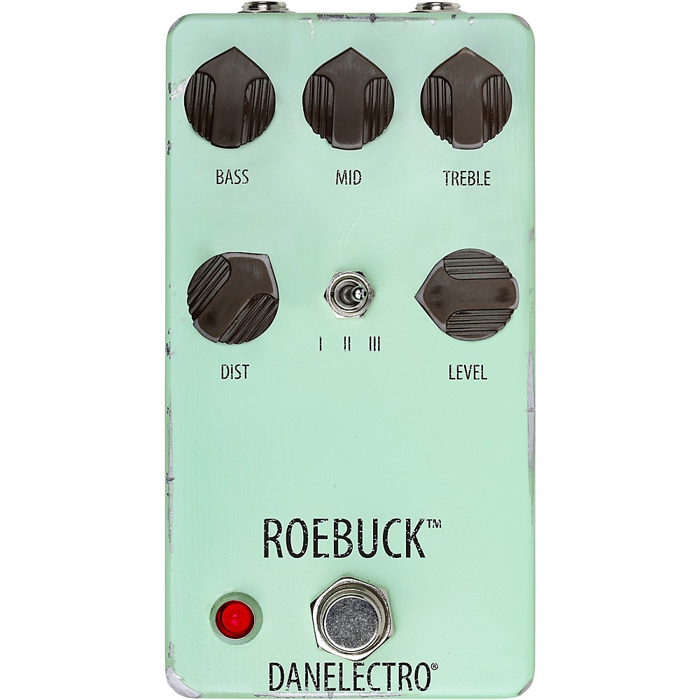 Danelectro Roebuck Distortion Effects Pedal Pale Green