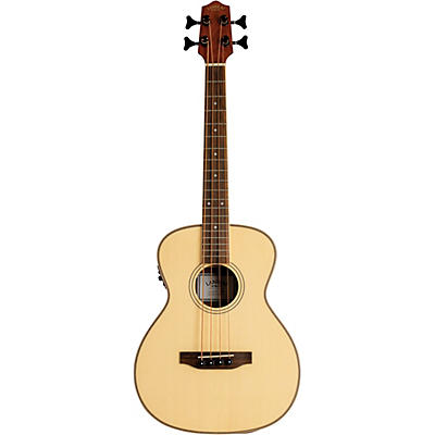 Lanikai Solid Spruce Top Acoustic-Electric Bass Ukulele Natural for sale