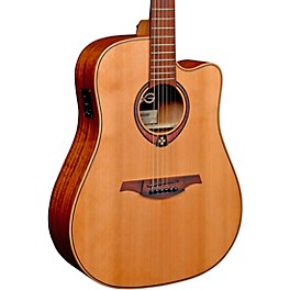 Lag Guitars Tramontane T170DCE Dreadnought Cutaway Acoustic-Electric Guitar Natural