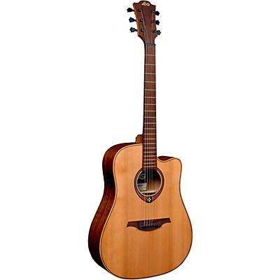 Lag Guitars Tramontane T170dce Dreadnought Cutaway Acoustic-Electric Guitar Natural for sale