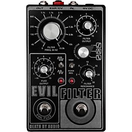 Death By Audio Evil Filter Hyper Resonant Multi Mode Filter/Fuzz Pedal Black