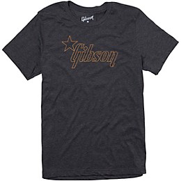 Gibson Star Logo T-Shirt Large Charcoal