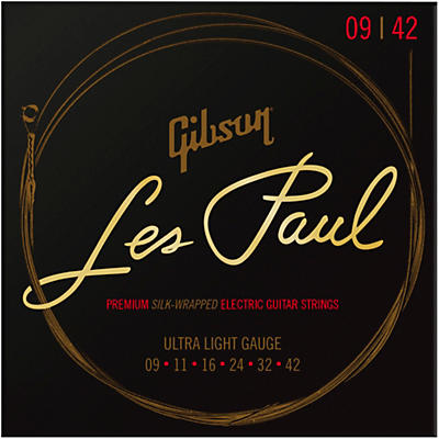 Gibson Les Paul Premium Electric Guitar Strings .009-.042 Light for sale