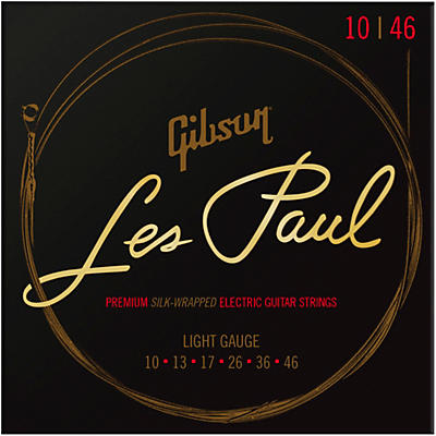 Gibson Les Paul Premium Electric Guitar Strings .010-.046 Custom for sale