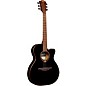 Lag Guitars Tramontane T118ASCE-BLK Auditorium Slim Cutaway Acoustic-Electric Guitar Black