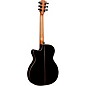 Lag Guitars Tramontane T118ASCE-BLK Auditorium Slim Cutaway Acoustic-Electric Guitar Black