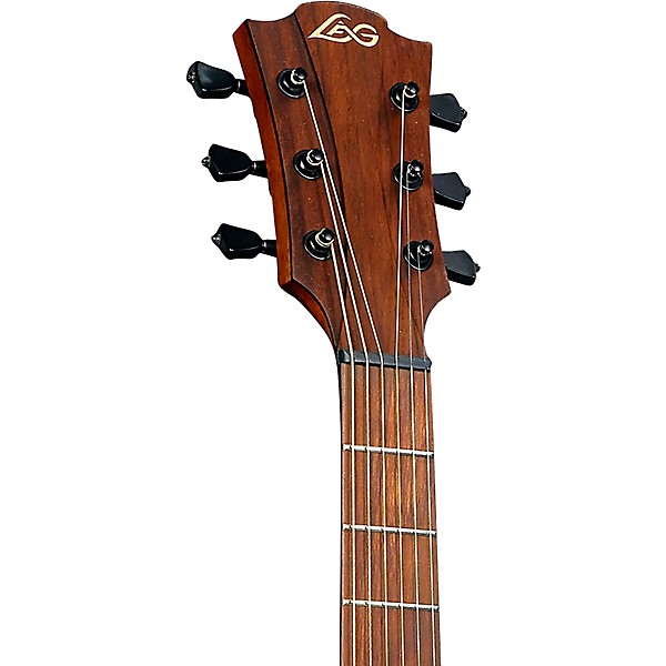 Lag Guitars Tramontane T118ASCE-BLK Auditorium Slim Cutaway Acoustic-Electric Guitar Black