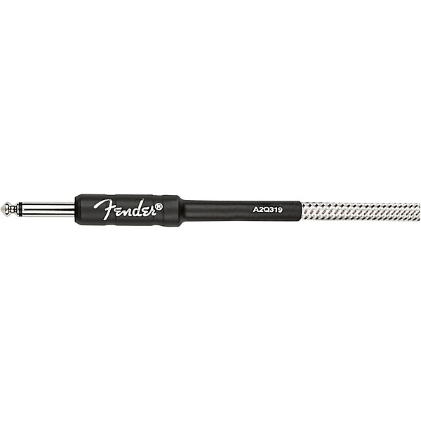 Fender Professional Series Straight to Angled Coil Cable 30 ft. White Tweed