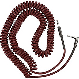 Fender Professional Series Straight to Angled Co... Fender Professional Series Straight to Angled Coil Cable 30 ft. Red Tweed