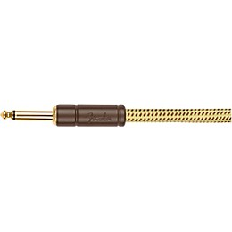 Fender Deluxe Series Straight to Angled Coiled Cable 30 ft. Tweed