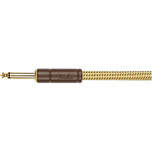 Fender Deluxe Series Straight to Angled Coiled Cable 30 ft. Tweed