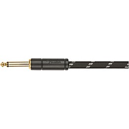 Fender Deluxe Series Straight to Angled Coiled Cable 30 ft. Black Tweed