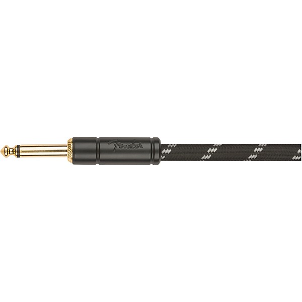 Fender Deluxe Series Straight to Angled Coiled Cable 30 ft. Black Tweed
