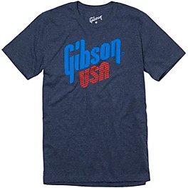 Gibson Gibson USA T-Shirt Large Blue Gibson Gibson USA T-Shirt Small Blue