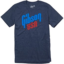 Gibson Gibson USA T-Shirt Large Blue