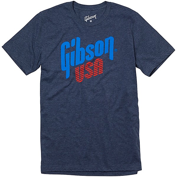 Gibson Gibson USA T-Shirt Large Blue