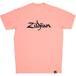 Zildjian Mens Classic Logo Tee Shirt Small Pink