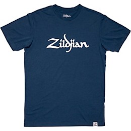 Zildjian Mens Classic Logo Tee Shirt Small Blue