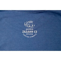 Zildjian Mens Classic Logo Tee Shirt Small Blue